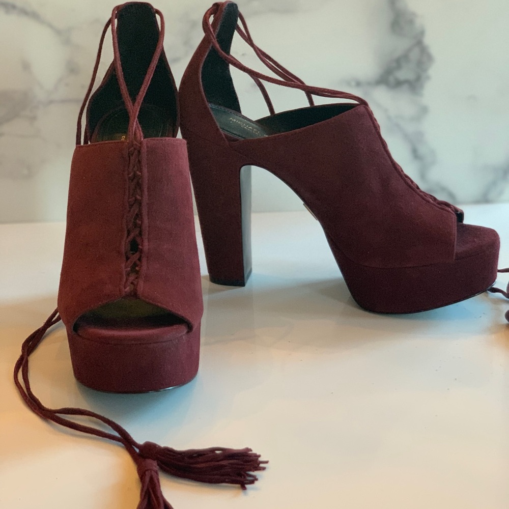 Michael Kors Collection Suede Platform shoes